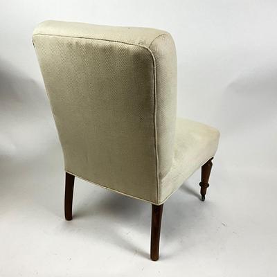 Lot 1049 Antique Upholstered Slipper Chair
