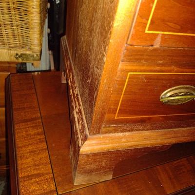 Mahogany Four Drawer Bedside Dresser