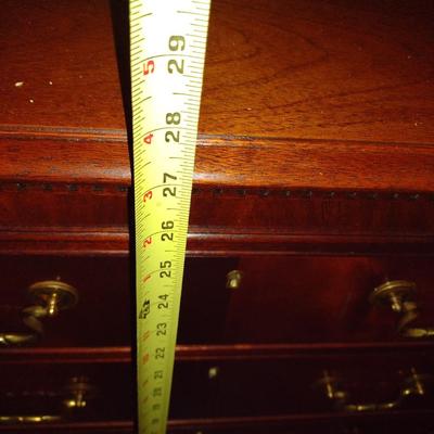 Mahogany Three Drawer Bedside Dresser