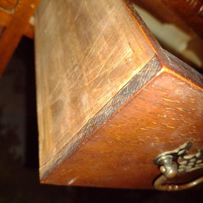 Knee Hole Office Desk with Leather Writing Surface