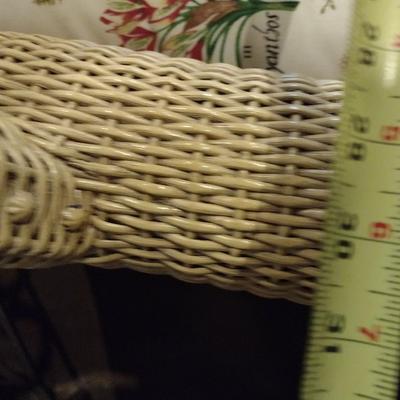 Rattan Patio Chair with Cushion Set