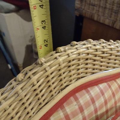 Rattan Patio Chair with Cushion Set