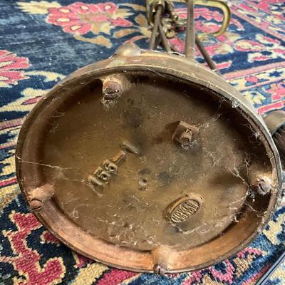 Lot 1041 Brass Fireplace Tools w/ Stand by Howes Boston
