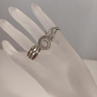 Collection of Sterling Silver Rings- Approx 14.8 Grams Total Weight (D6)