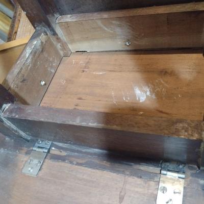 Solid Wood Drop Leaf Side Table