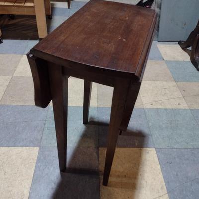 Solid Wood Drop Leaf Side Table