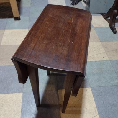 Solid Wood Drop Leaf Side Table
