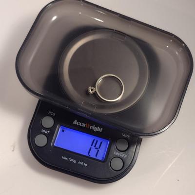 10K Gold and Diamond Ring- Approx 1.4 Grams Total Weight (D9)