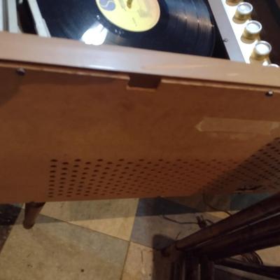 MCM Magnavox Solid State Stereo Console Turntable Small Cabinet Model