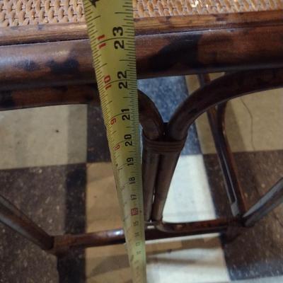 Rattan Three Piece Nesting Table Set