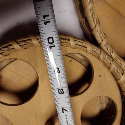 Three Hand Woven Knitting/Household Baskets