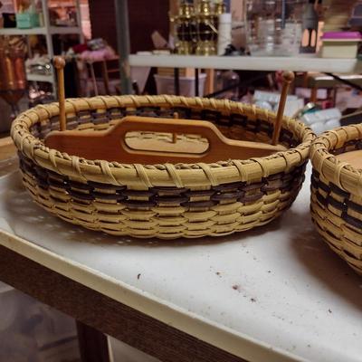 Three Hand Woven Knitting/Household Baskets