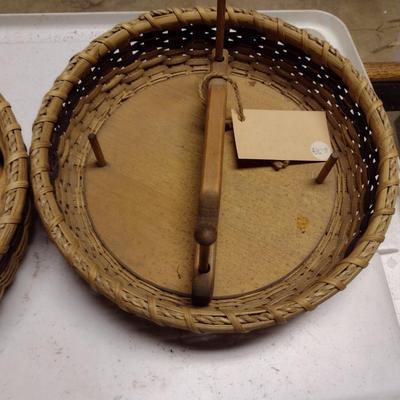 Three Hand Woven Knitting/Household Baskets