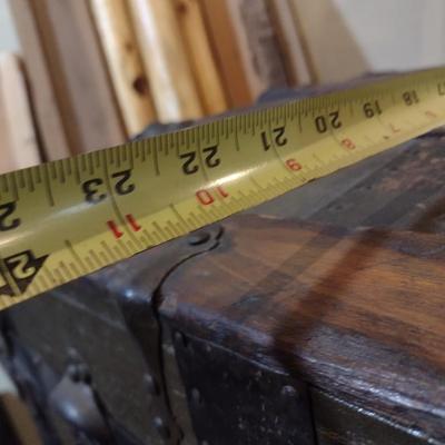 Vintage Wood Steamer Chest (No Tray)