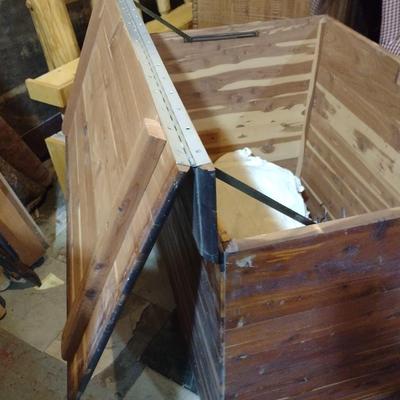Hand Crafted Solid Wood Cedar Blanket Chest