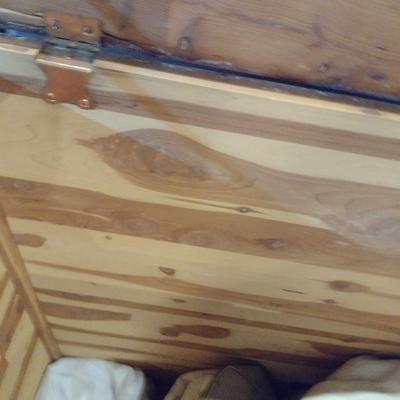 Hand Crafted Solid Wood Cedar Blanket Chest