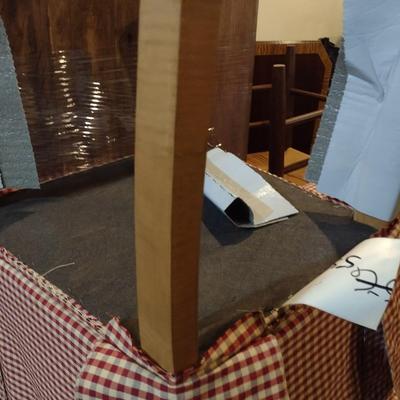 Set of Four Contemporary Upholstered Straight Back Chairs