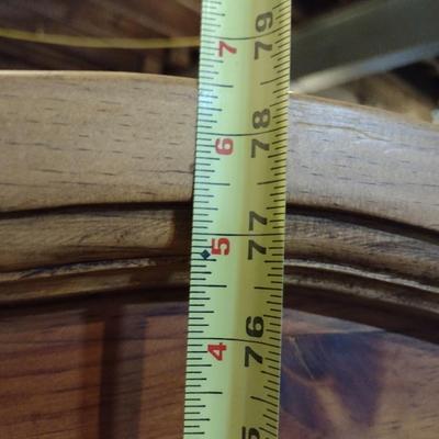 Solid Wood Double Door Armoire Arch Top