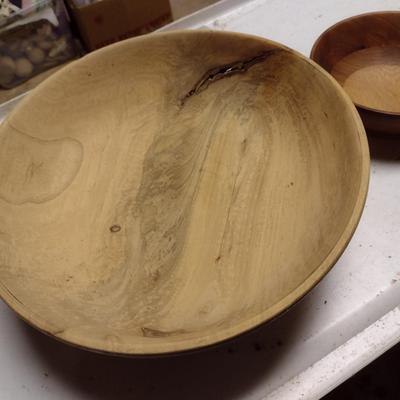Pair of Turned Wood Bowls by Dana Strickler (Clyde, NC)