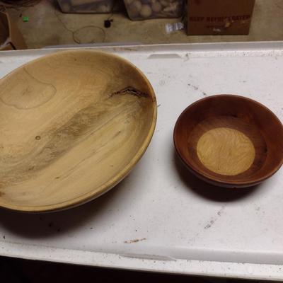 Pair of Turned Wood Bowls by Dana Strickler (Clyde, NC)