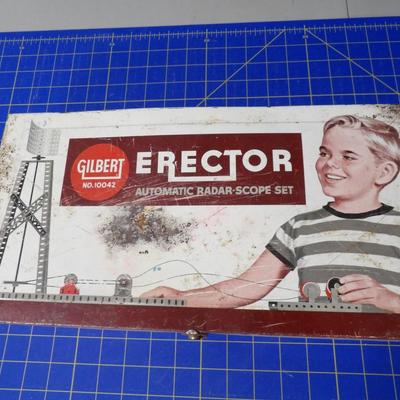 Vintage Erector Set and Original Metal Case