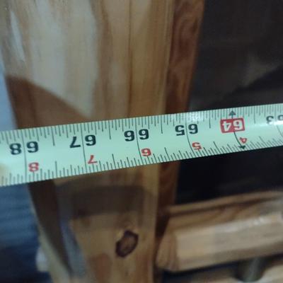 Pine Log Custom Queen-Sized Canopy Bed Frame