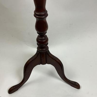 Lot 1038 Tall Vintage Piecrust Candlestick Stand