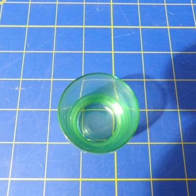 Small Uranium/Depression Glass Shot Glass