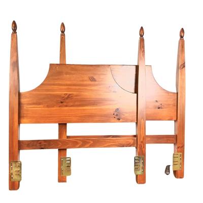 Lot 1037 Pair Pine Twin Beds - Headboards & Frames