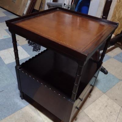 Baker Furniture Side Table with Double Drawer Storage Choice B