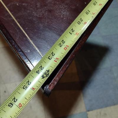 Mahogany Triangle Side Table