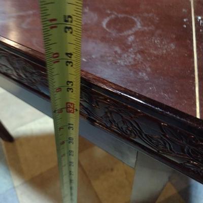 Mahogany Triangle Side Table