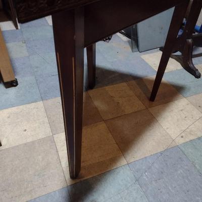 Mahogany Triangle Side Table