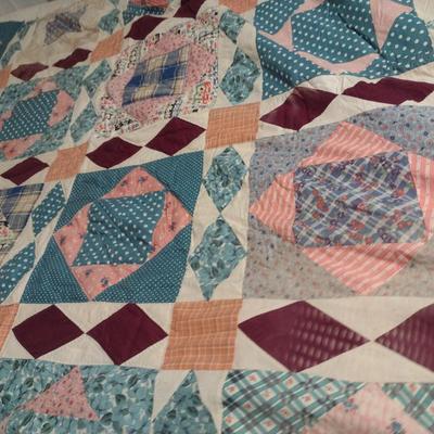 Unfinished Hand Made Quilt- Approx 80" x 64"