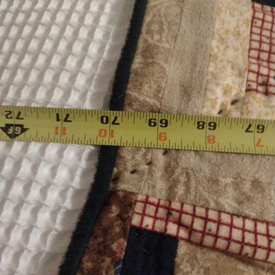 Hand Made Quilt- Approx 70" Square