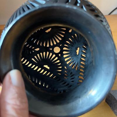 Sl58- Luminary cut-out orb, crystal & trinket box