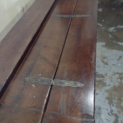 Antique Worktable with Flip Leaf Extensions