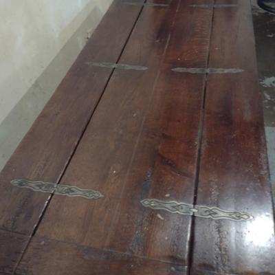 Antique Worktable with Flip Leaf Extensions