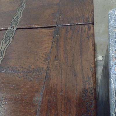 Antique Worktable with Flip Leaf Extensions