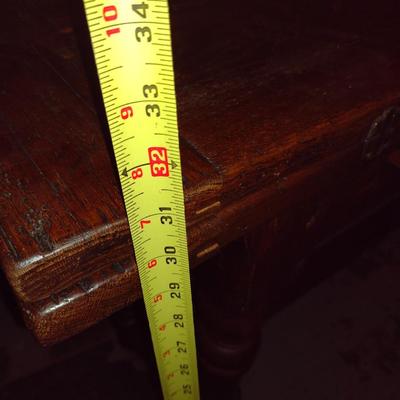 Antique Worktable with Flip Leaf Extensions