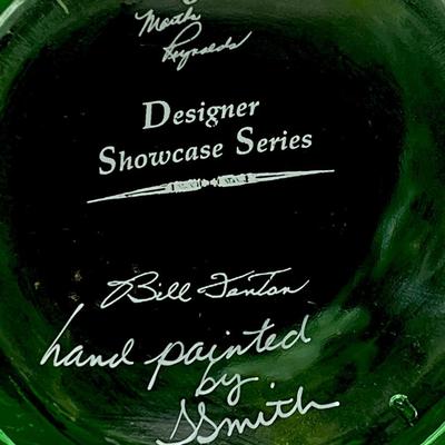 FENTON ART GLASS ~ Designer Showcase Series ~ Iris Vase On Glass Base