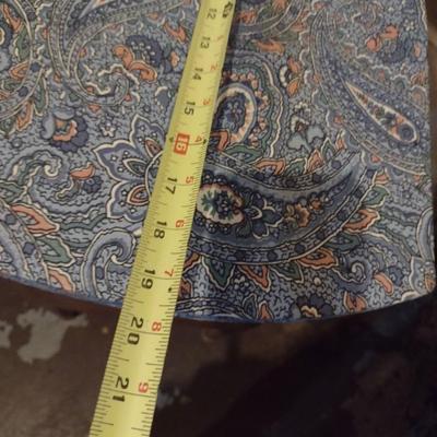 Vintage Solid Wood Knee Hole Desk with Upholstered Cover