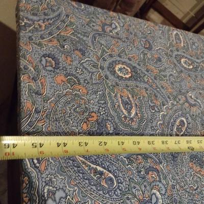 Vintage Solid Wood Knee Hole Desk with Upholstered Cover