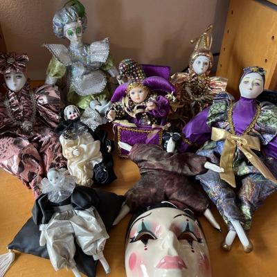 L60- Harlequin dolls & mask