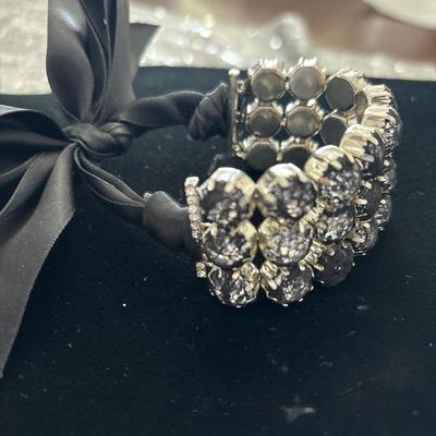 Crystal ribbon bracelet