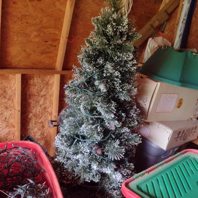 Christmas Decor- Artificial Tree and Lights