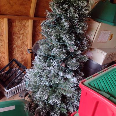 Christmas Decor- Artificial Tree and Lights