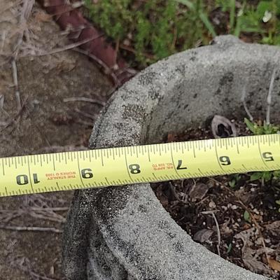 Concrete Urn Planter- Approx 9" in Diameter