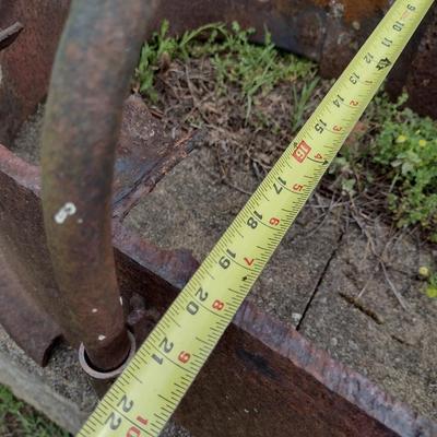 Heavy Cast Metal Stand with Swiveling Hook for Outdoor Cooking