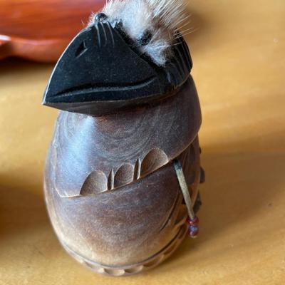 L66- Moana wood carving tray & other wood carvings